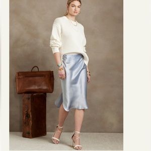 Bliss Silk Midi Skirt